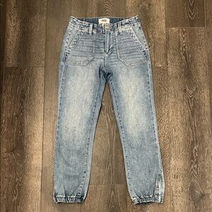 PAIGE Light Blue Denim Joggers - Mayslie jogger